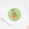 The Flintstones Fred Flintstone Classic Round Sticker