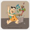 The Flintstones Fred Flintstone Dancing Square Sticker