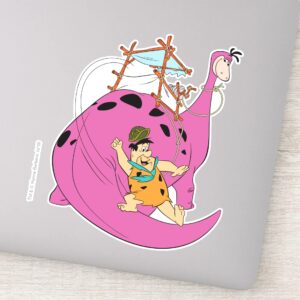The Flintstones Fred Sliding Down Tail Sticker