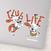 The Flintstones Fred Barney Club Life Sticker