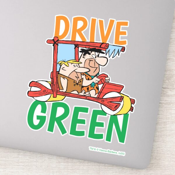 The_Flintstones___Fred_&_Barney_-_Drive_Green_Sticker_9 The Flintstones Fred Barney Drive Green Sticker