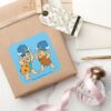 The Flintstones Fred Barney Water Buffaloes Square Sticker
