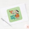 The Flintstones Fred Pebbles Daddys Girl Square Sticker