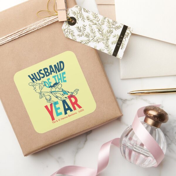 The_Flintstones___Husband_of_the_Year_Square_Sticker_5 The Flintstones Husband Of The Year Square Sticker