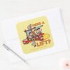 The Flintstones Need A Lift Square Sticker