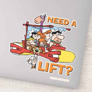 The Flintstones Need A Lift Sticker
