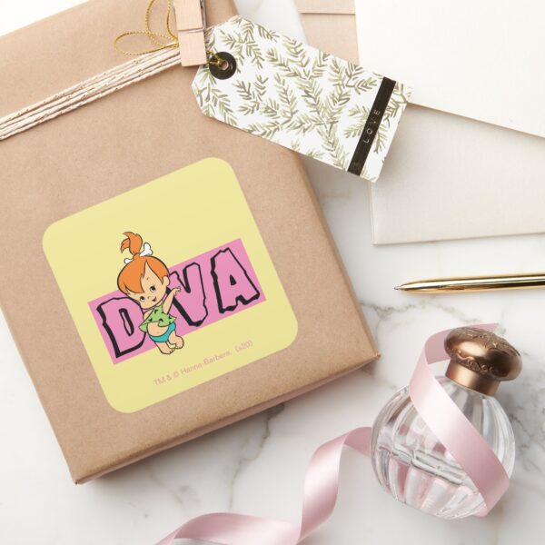 The_Flintstones___Pebbles_-_Little_Diva_Square_Sticker_5 The Flintstones Pebbles Little Diva Square Sticker