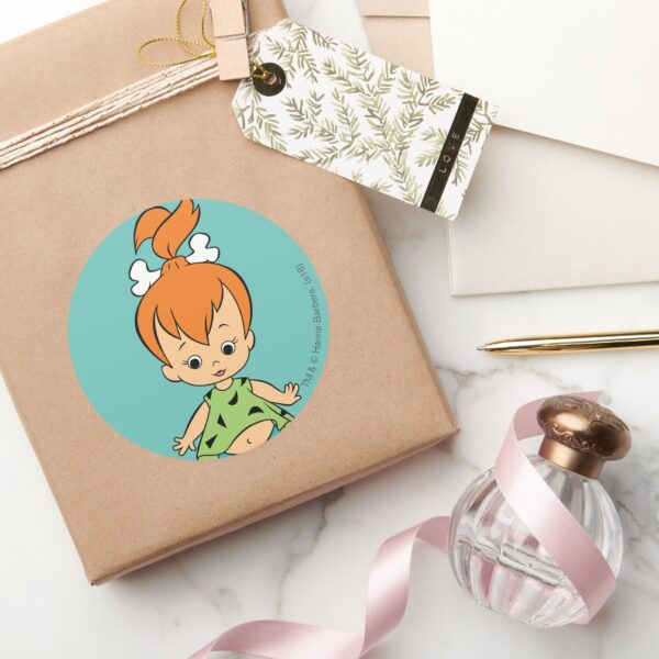 The Flintstones Pebbles Flintstone Classic Round Sticker