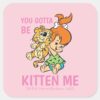 The Flintstones Pebbles Her Tiger Square Sticker