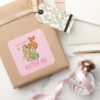 The Flintstones Pebbles Her Tiger Square Sticker