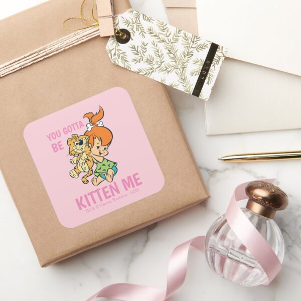 The_Flintstones___Pebbles_&_Her_Tiger_Square_Sticker_5 The Flintstones Pebbles Her Tiger Square Sticker