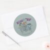 The Flintstones Road Trip Classic Round Sticker
