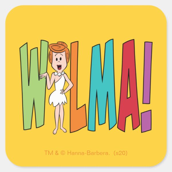 The_Flintstones___WILMA!_Square_Sticker_1 The Flintstones WILMA Square Sticker