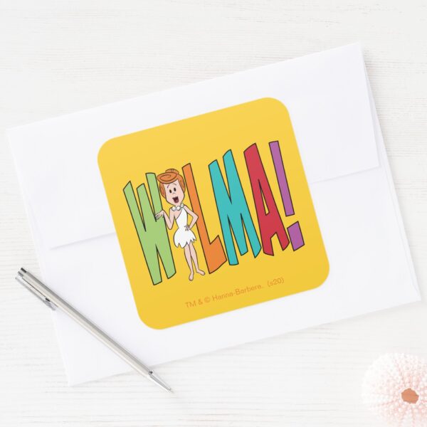 The_Flintstones___WILMA!_Square_Sticker_3 The Flintstones WILMA Square Sticker