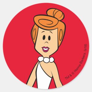 The Flintstones Wilma Flintstone Classic Round Sticker