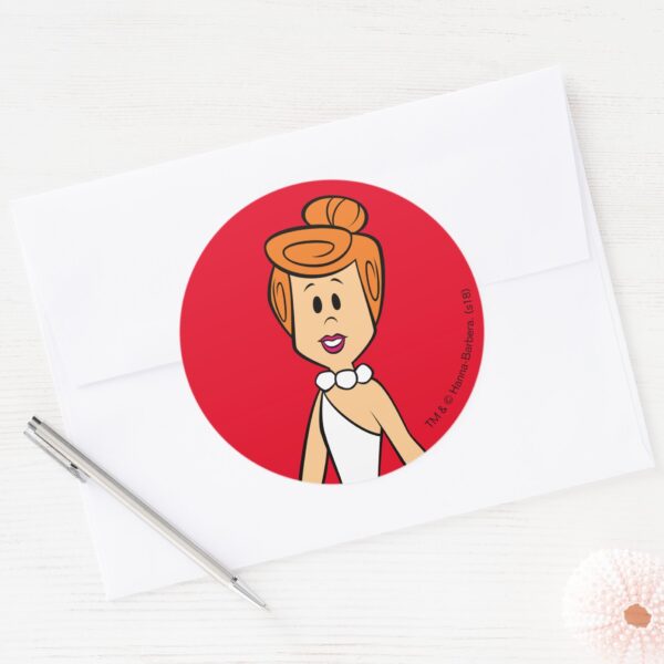 The Flintstones Wilma Flintstone Classic Round Sticker