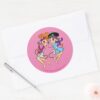 The Flintstones Wilma Betty Rock Stars Classic Round Sticker