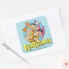The Flintstones And Rubbles Family Graphic Square Sticker