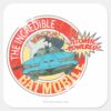 The Incredible Batmobile Icon Square Sticker
