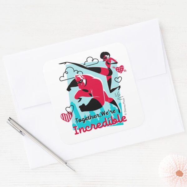 The_Incredibles___We're_Incredible_Valentine_Square_Sticker_3 The Incredibles Were Incredible Valentine Square Sticker
