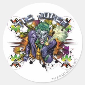 The Joker Explosion Classic Round Sticker