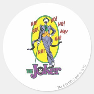 The Joker Cackles 2 Classic Round Sticker