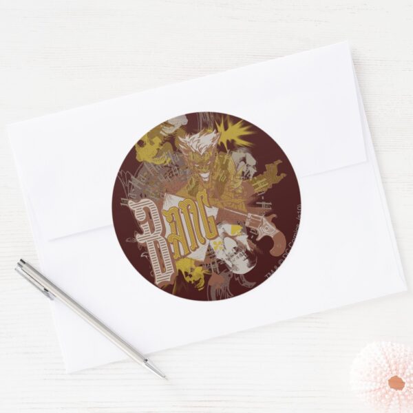 The_Joker_Gun___Bang_Carnival_Collage_Classic_Round_Sticker_3 The Joker Gun Bang Carnival Collage Classic Round Sticker