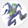 The_Joker_Jumps_Classic_Round_Sticker_1 The Joker Jumps Classic Round Sticker