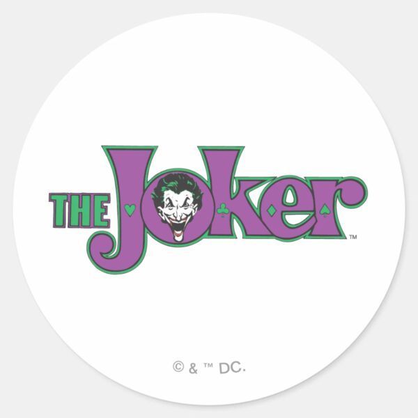 The_Joker_Logo_Classic_Round_Sticker_1 The Joker Logo Classic Round Sticker