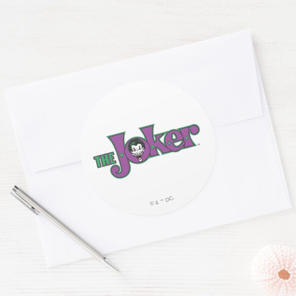 The_Joker_Logo_Classic_Round_Sticker_3 The Joker Logo Classic Round Sticker