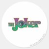 The_Joker_Name_Logo_Classic_Round_Sticker_1 The Joker Name Logo Classic Round Sticker