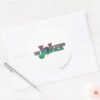 The_Joker_Name_Logo_Classic_Round_Sticker_3 The Joker Name Logo Classic Round Sticker