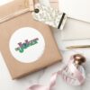 The_Joker_Name_Logo_Classic_Round_Sticker_5 The Joker Name Logo Classic Round Sticker