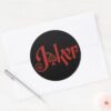 The_Joker_Playing_Card_Logo_Classic_Round_Sticker_3 The Joker Playing Card Logo Classic Round Sticker
