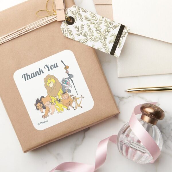 The_Lion_King_Baby_Shower_Thank_You_Square_Sticker_6 The Lion King Baby Shower Thank You Square Sticker
