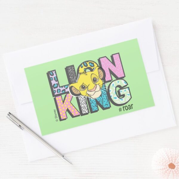 The_Lion_King___Simba_#Roar_Rectangular_Sticker_3 The Lion King Simba Roar Rectangular Sticker