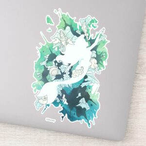 The_Little_Mermaid_Watercolor_Silhouette_Sticker_1 The Little Mermaid Watercolor Silhouette Sticker