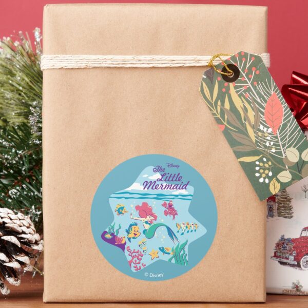 The_Little_Mermaid_&_Friends_Classic_Round_Sticker_5 The Little Mermaid Friends Classic Round Sticker