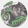 The_Man_from_Krypton_Classic_Round_Sticker_1 The Man From Krypton Classic Round Sticker