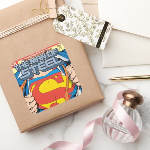 The_Man_of_Steel_#1_Collector's_Edition_Square_Sticker_5 The Man Of Steel 1 Collectors Edition Square Sticker