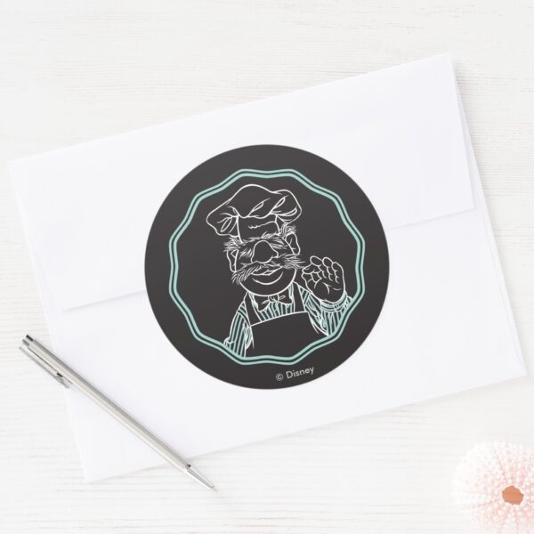 The_Muppets___Chef_Framed_Classic_Round_Sticker_3 The Muppets Chef Framed Classic Round Sticker