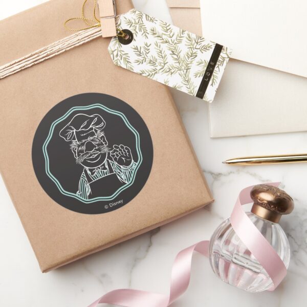 The_Muppets___Chef_Framed_Classic_Round_Sticker_5 The Muppets Chef Framed Classic Round Sticker