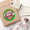The_Muppets___Christmas_Animal_Face_Classic_Round_Sticker_5 The Muppets Christmas Animal Face Classic Round Sticker