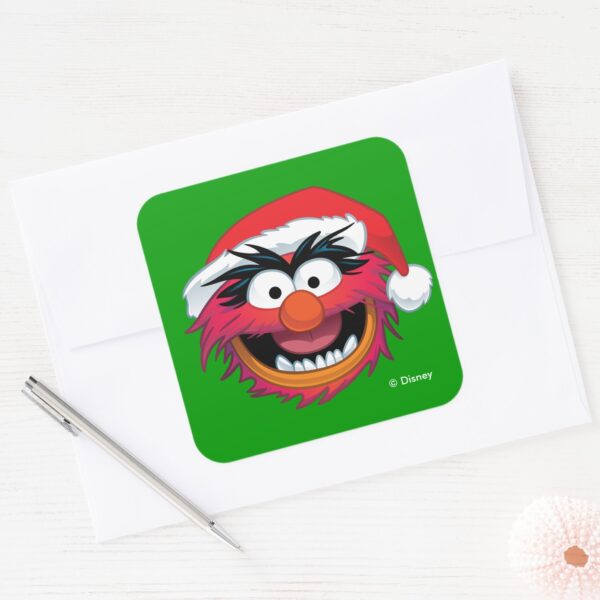 The_Muppets___Christmas_Animal_Face_Square_Sticker_3 The Muppets Christmas Animal Face Square Sticker