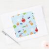 The_Muppets___Christmas_Holiday_Pattern_Square_Sticker_3 The Muppets Christmas Holiday Pattern Square Sticker