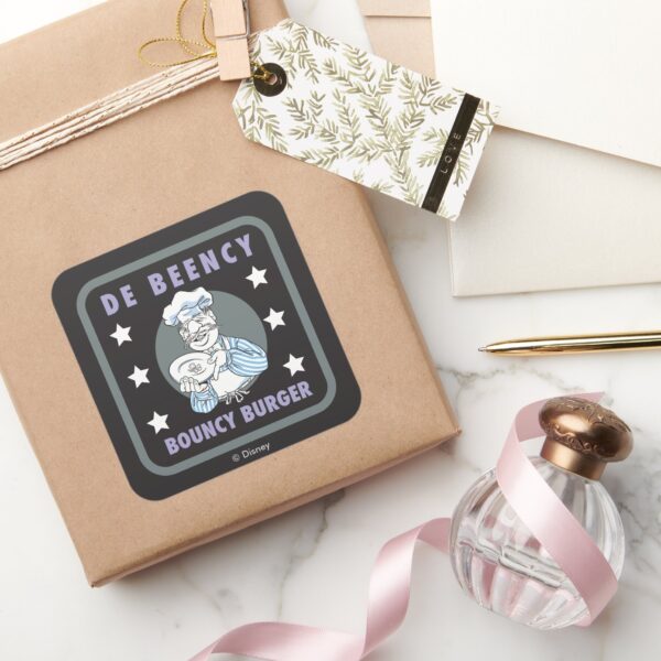 The_Muppets___De_Beency_Bouncy_Burger_Logo_Square_Sticker_5 The Muppets De Beency Bouncy Burger Logo Square Sticker