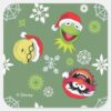 The_Muppets___Merry_Christmas_Pattern_Square_Sticker_1 The Muppets Merry Christmas Pattern Square Sticker
