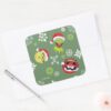The_Muppets___Merry_Christmas_Pattern_Square_Sticker_3 The Muppets Merry Christmas Pattern Square Sticker