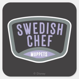 The Muppets Swedish Chef Square Sticker
