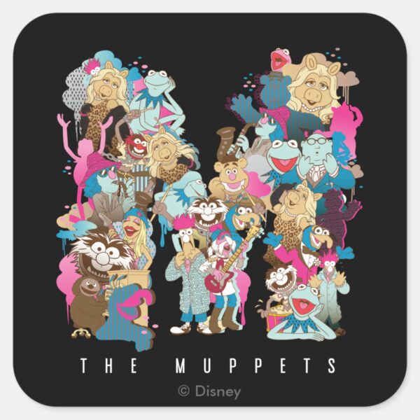 The_Muppets___The_Muppets_Monogram_Square_Sticker_1 The Muppets The Muppets Monogram Square Sticker